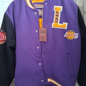 Purple and Black Varsity Jacket